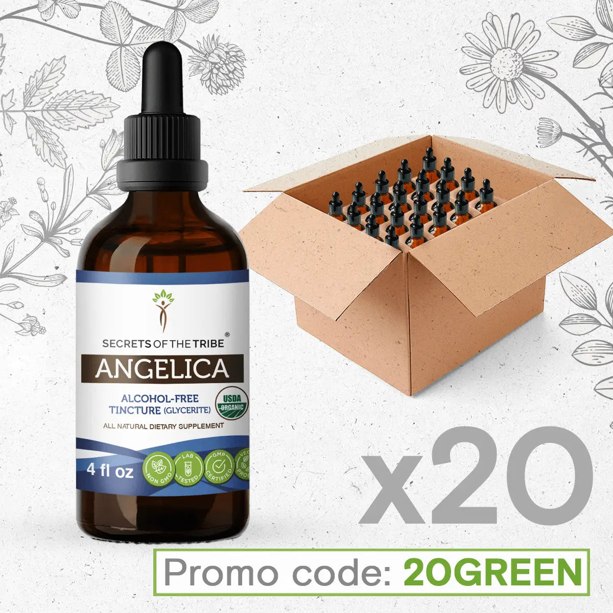 Angelica Tincture Bundle 20 Secrets Of The Tribe Tincture Secrets Of The Tribe