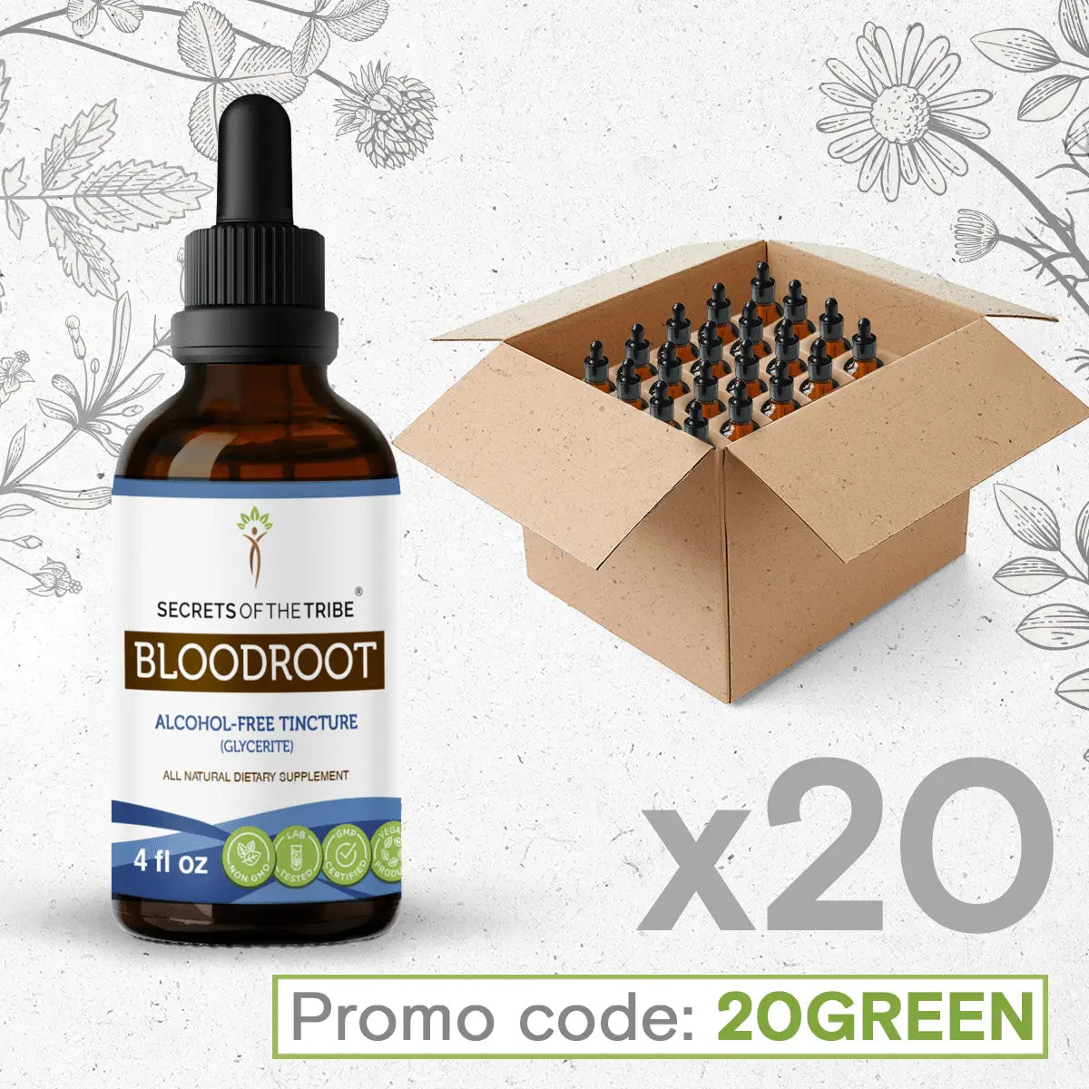 Bloodroot Tincture Bundle 20 Secrets Of The Tribe Tincture Secrets Of The Tribe
