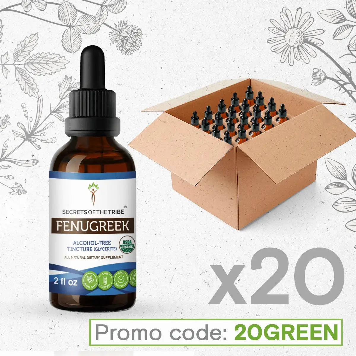 Fenugreek Tincture Bundle 20 Secrets Of The Tribe Tincture Secrets Of The Tribe