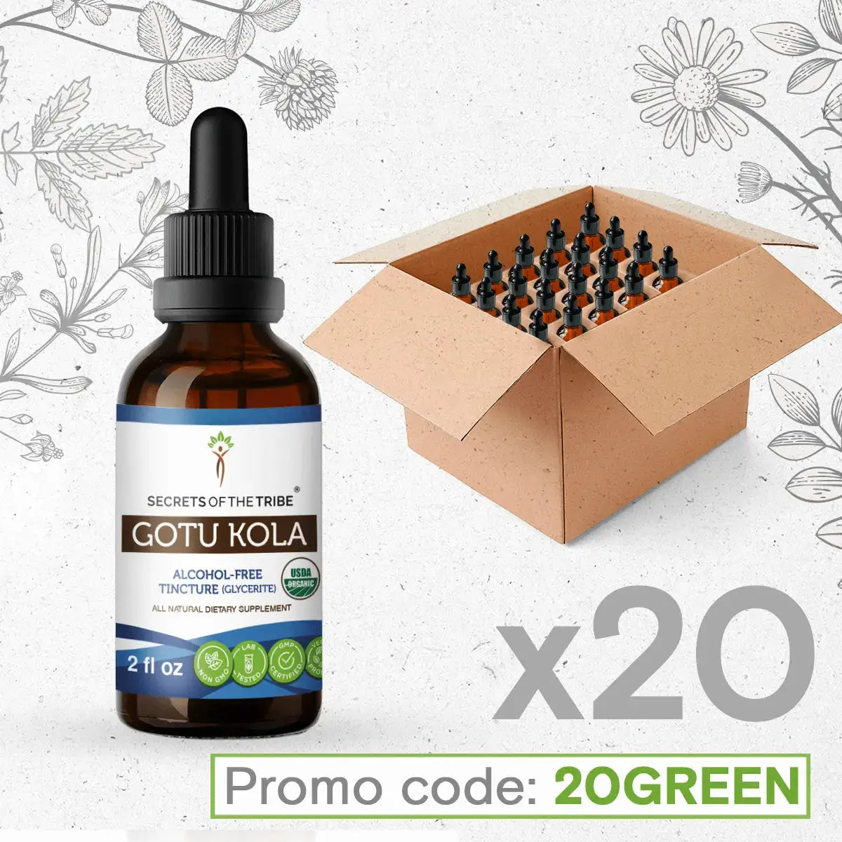 Gotu Kola Tincture Bundle 20 Secrets Of The Tribe Tincture Secrets Of The Tribe