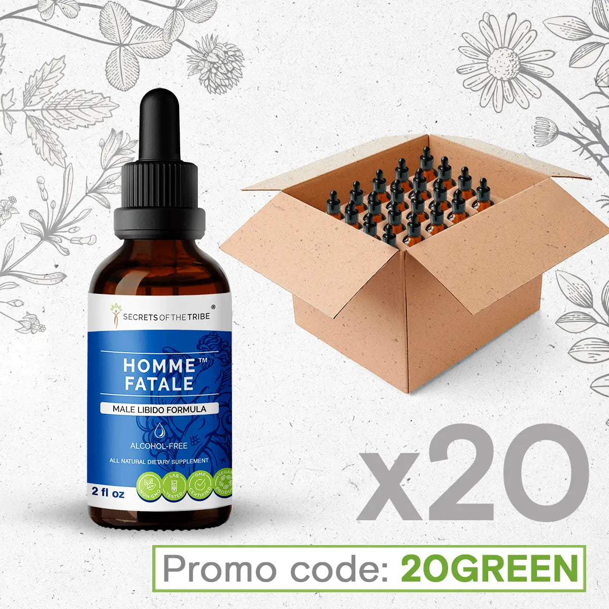 Homme Fatale. Male Libido Formula Bundle 20 Secrets Of The Tribe Blend Secrets Of The Tribe