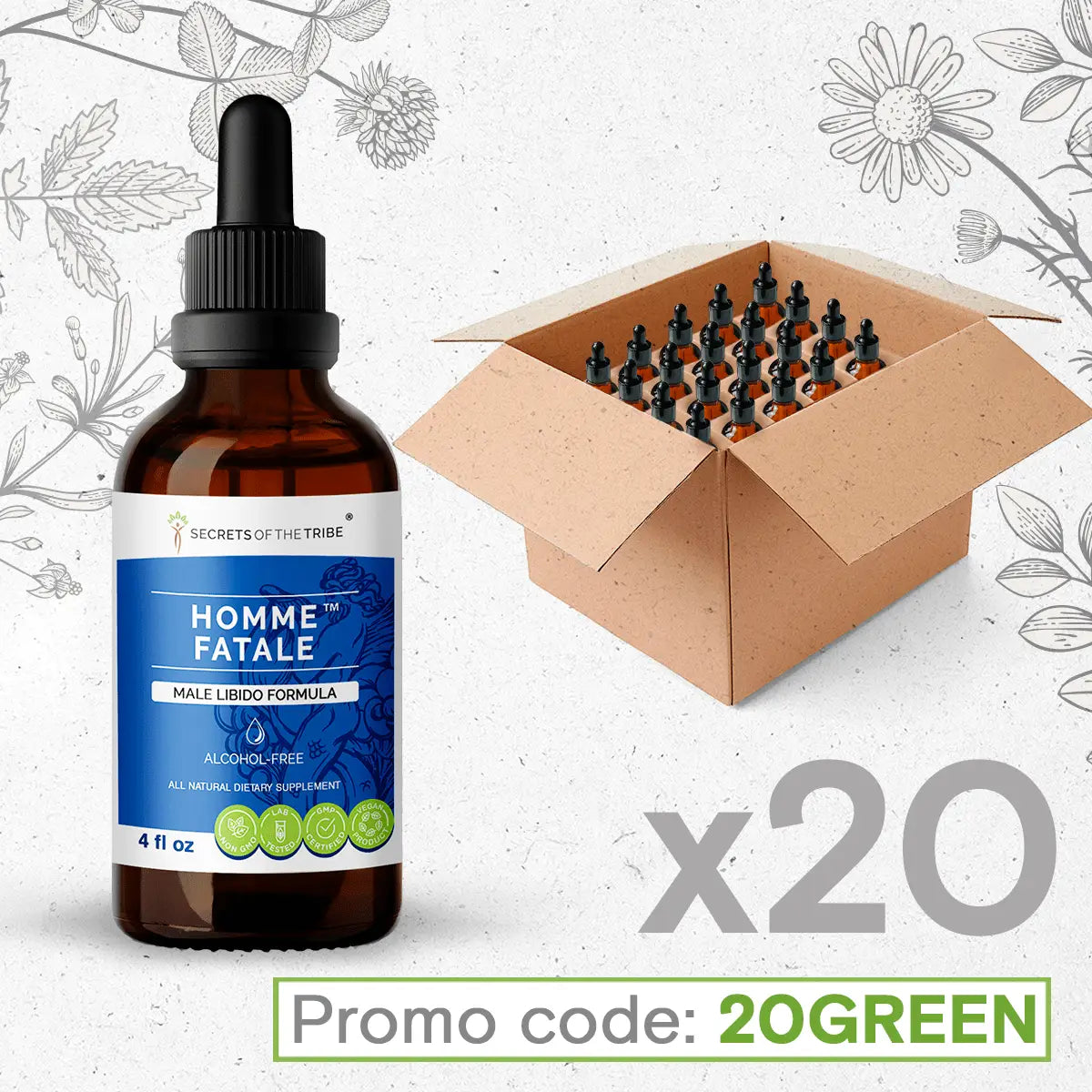 Homme Fatale. Male Libido Formula Bundle 20 Secrets Of The Tribe Blend Secrets Of The Tribe