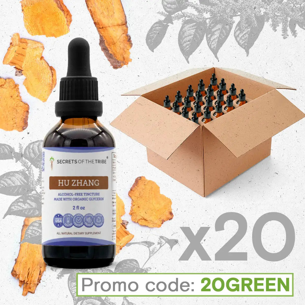 Hu Zhang Tincture Bundle 20 Secrets Of The Tribe Tincture Secrets Of The Tribe