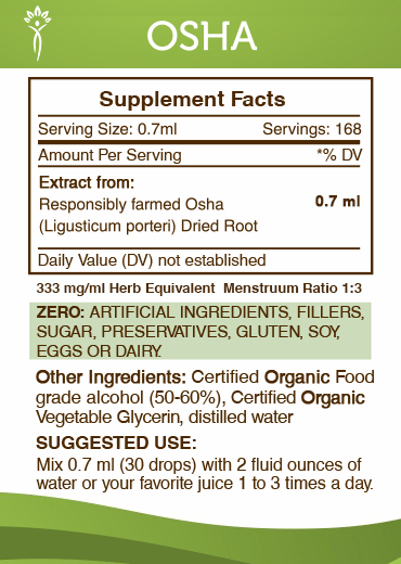 Osha Tincture - Secrets Of The Tribe