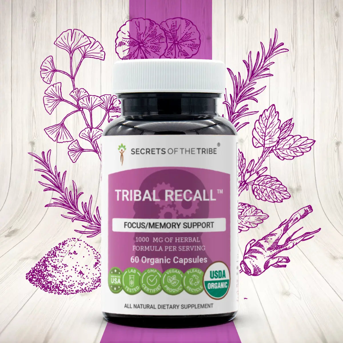 Tribal Recall Capsules. Memory Support Secrets Of The Tribe Blend Secrets Of The Tribe