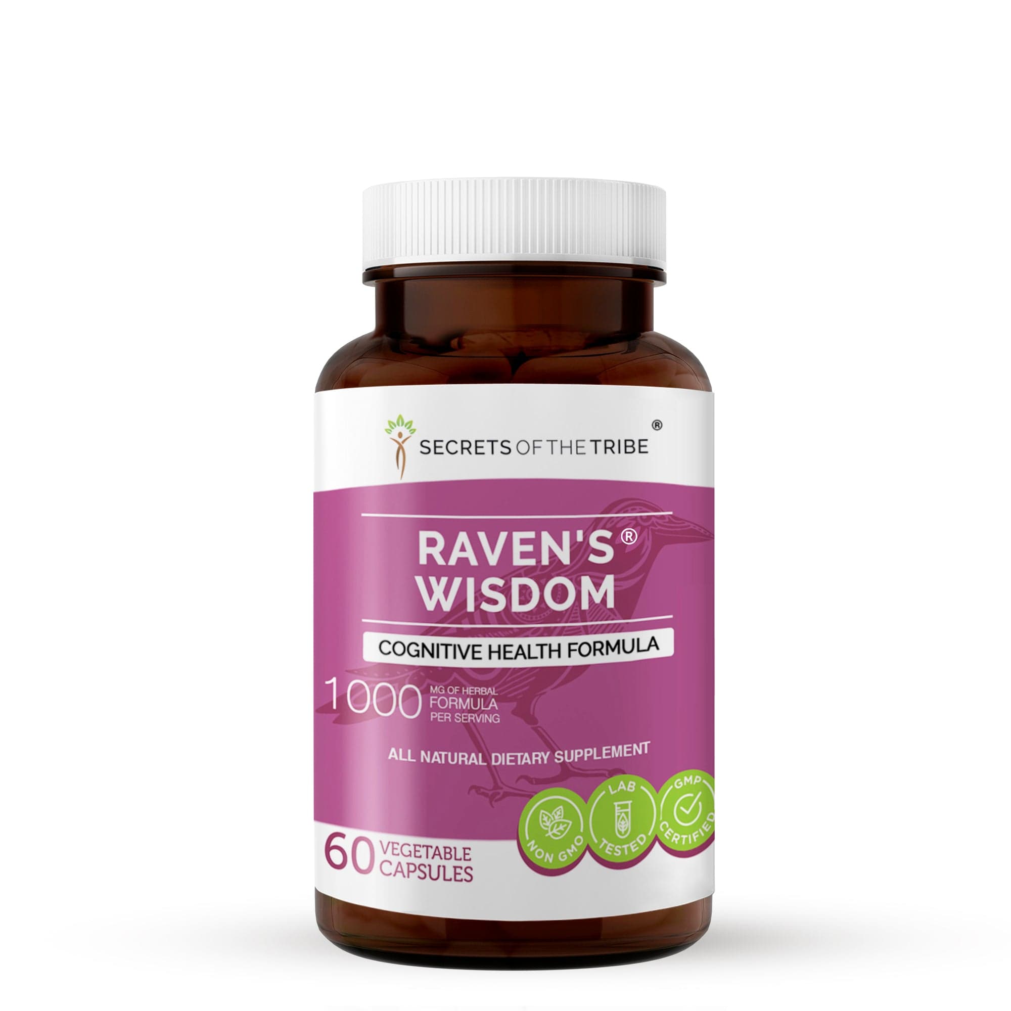 Raven's Wisdom Capsules. Cognitive Health Formula Secrets Of The Tribe Blend Secrets Of The Tribe