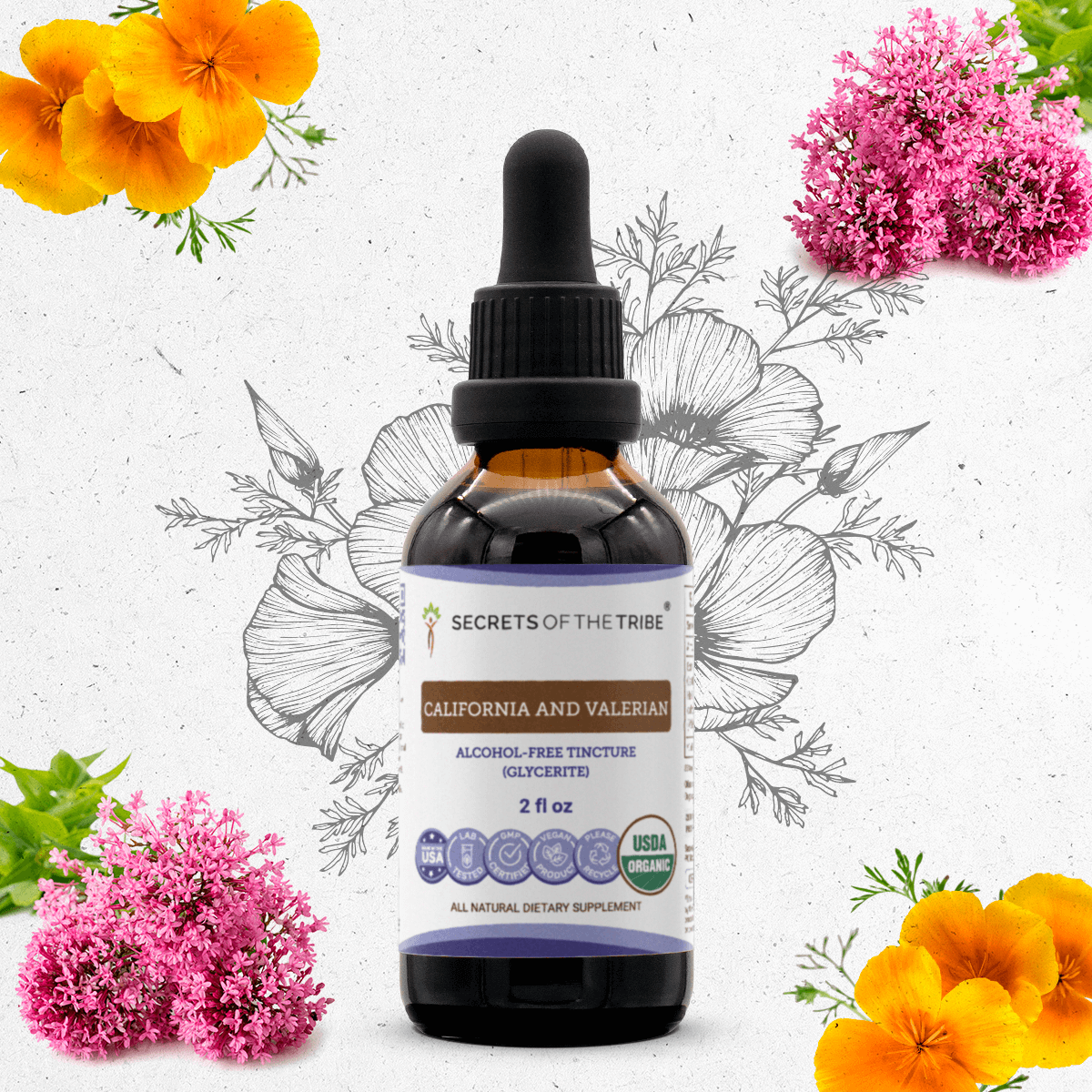 California and Valerian Tincture Secrets Of The Tribe Tincture Secrets Of The Tribe