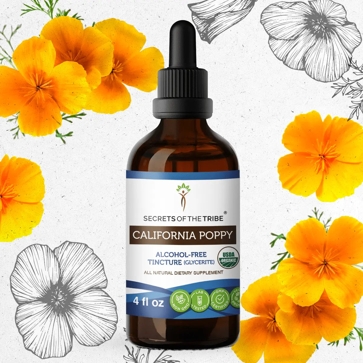 Secrets Of The Tribe California Poppy Tincture buy online