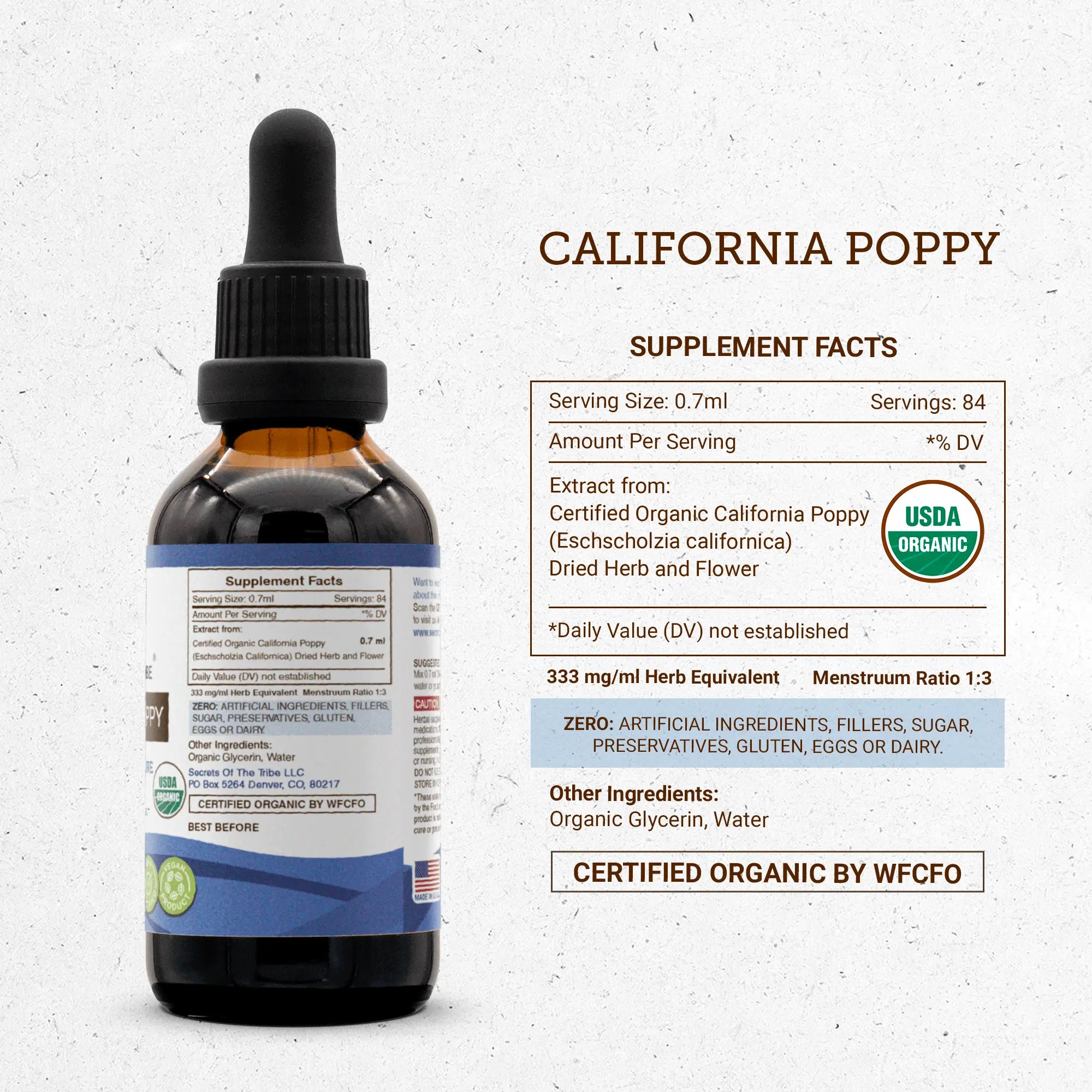Secrets Of The Tribe California Poppy Tincture buy online