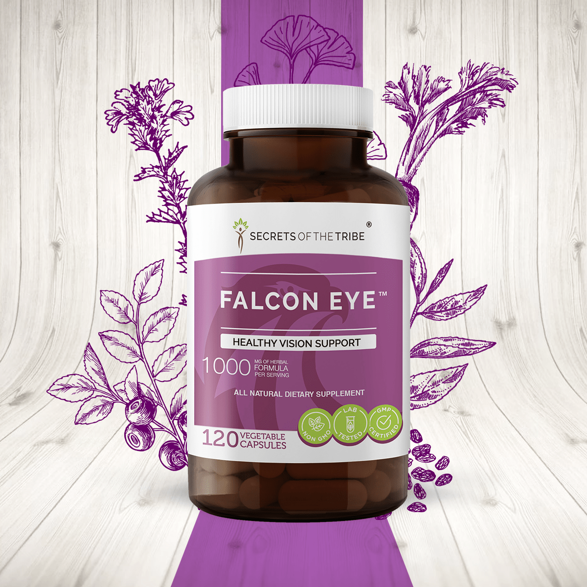 Falcon Eye Capsules. Healthy Vision Support Secrets Of The Tribe Blend Secrets Of The Tribe