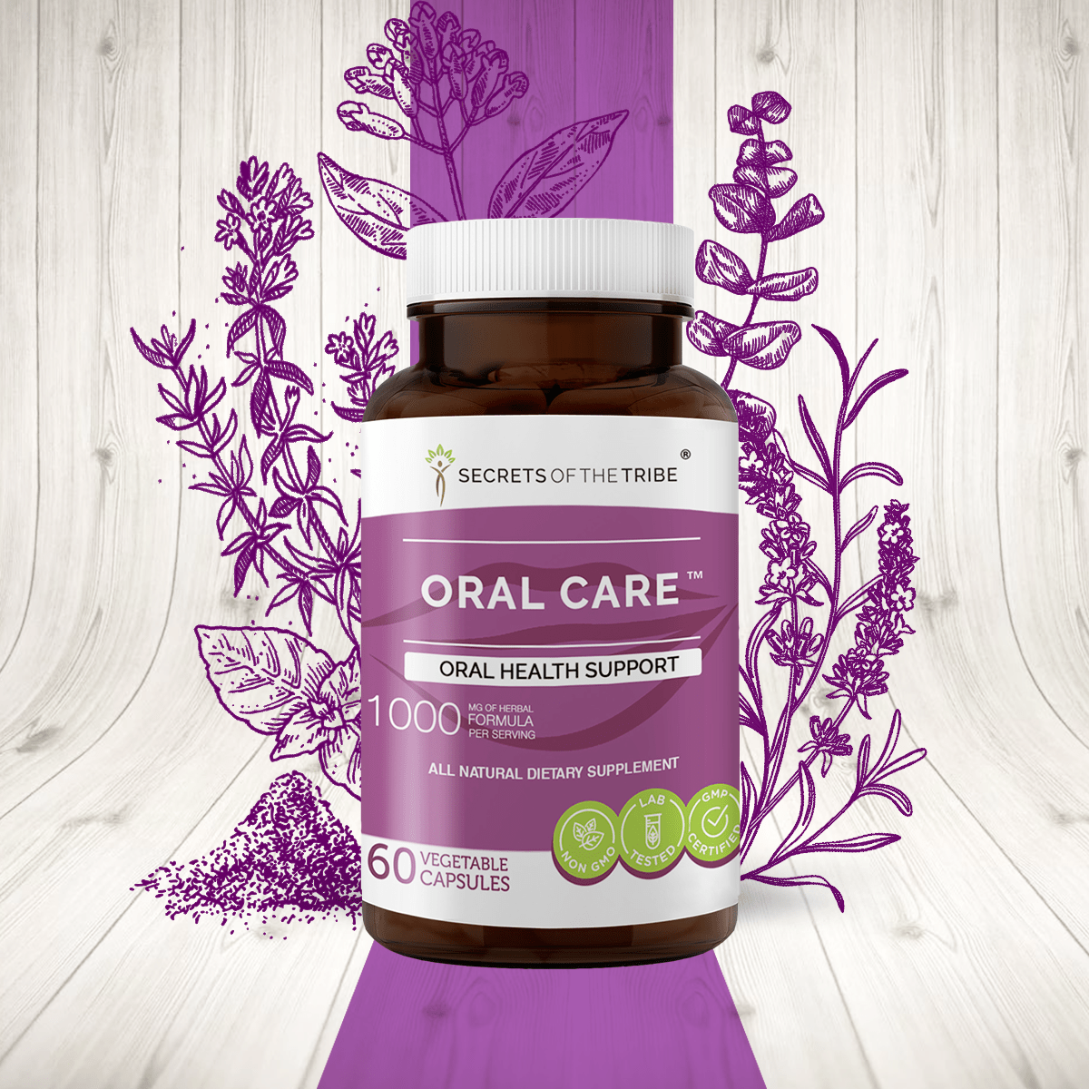 Oral Care Capsules. Oral Health Support Secrets Of The Tribe Blend Secrets Of The Tribe