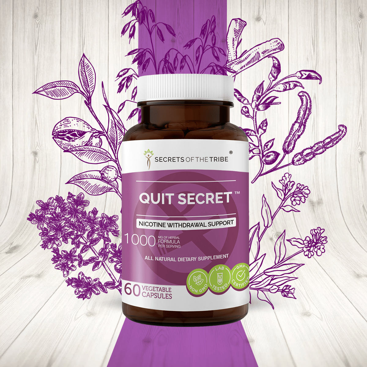 Quit Secret Capsules. Nicotine Withdrawal Support Secrets Of The Tribe Blend Secrets Of The Tribe