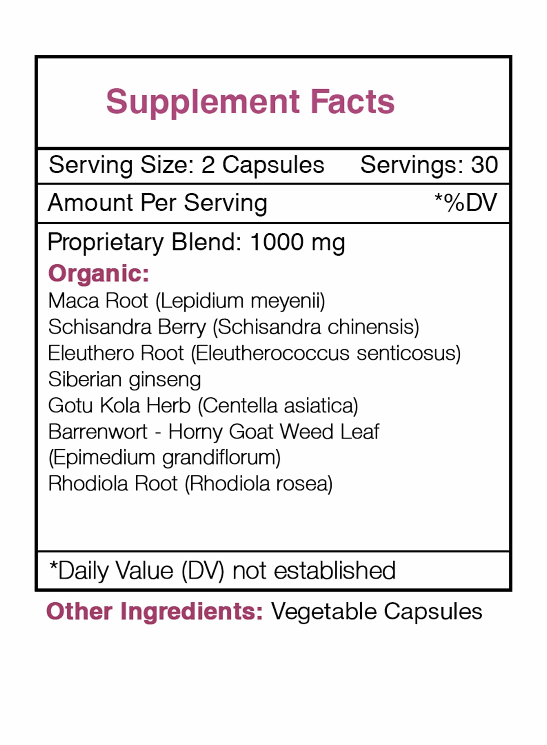 Stamina Secret Capsules. Energy / Endurance / Vigor Secrets Of The Tribe Blend Secrets Of The Tribe