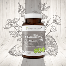 Load image into Gallery viewer, Secrets Of The Tribe Tribal Tranquility Capsules. Nerve Calming Formula buy online 