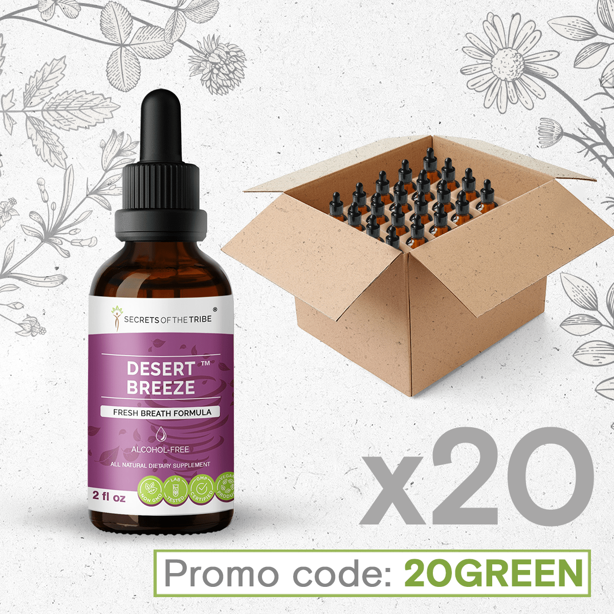 Desert Breeze. Fresh Breath Formula Secrets Of The Tribe Blend Secrets Of The Tribe