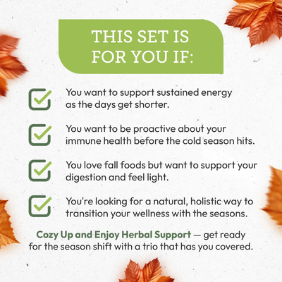 Autumn Anchor Trio: Energy, Immunity & Digestion Support Secrets Of The Tribe Tincture Secrets Of The Tribe 