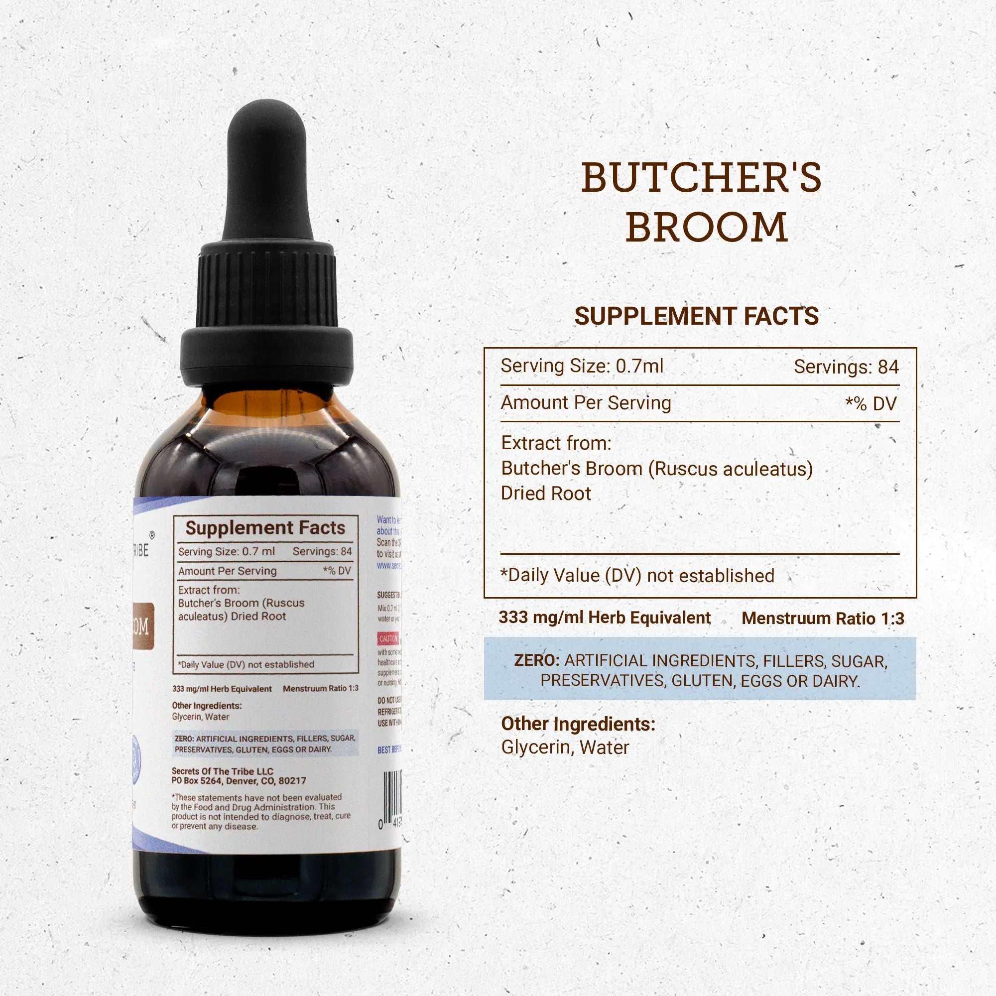 Buy Butcher's Broom Tincture online - Secrets Of The Tribe
