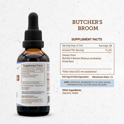 Buy Butcher's Broom Tincture online - Secrets Of The Tribe