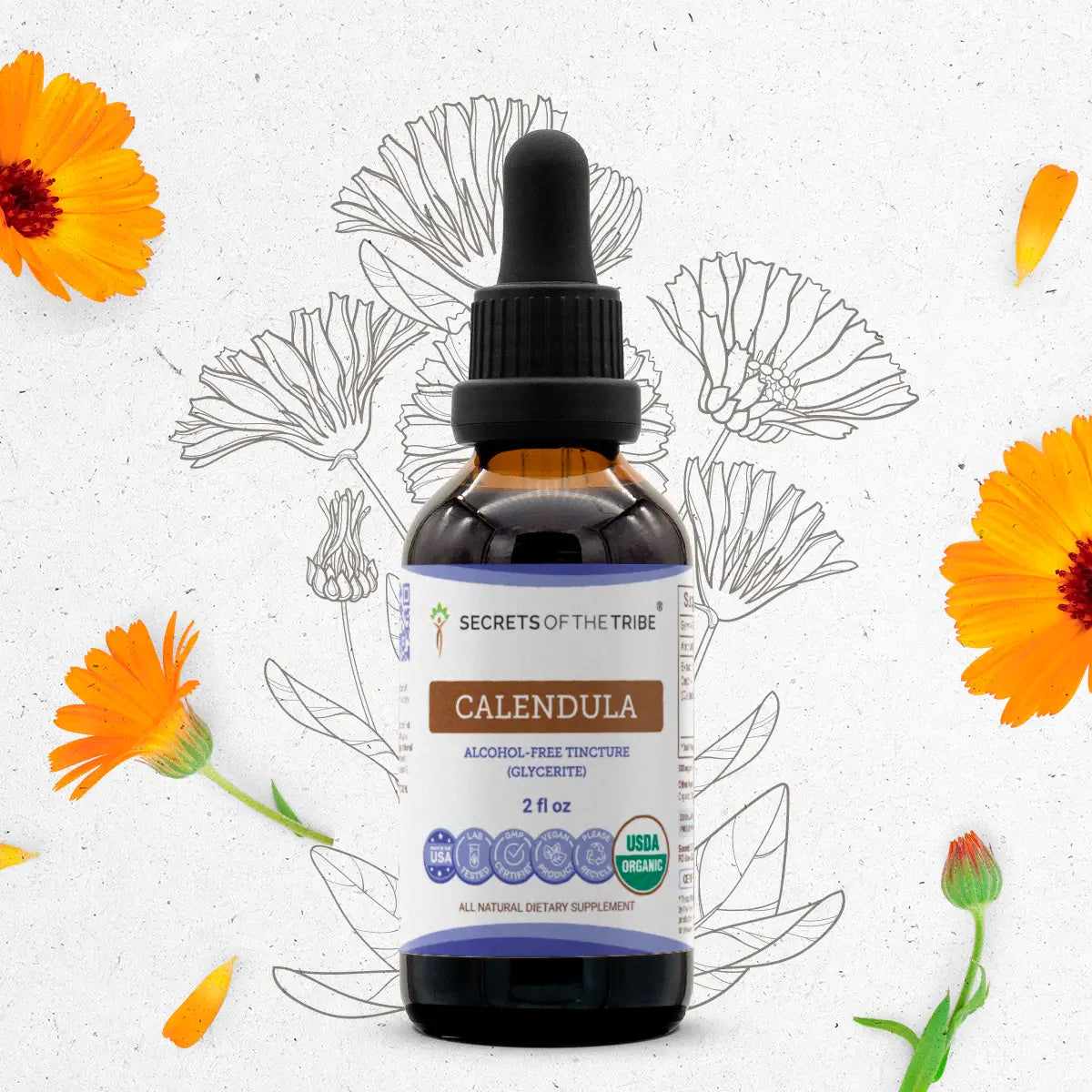 Buy Calendula Tincture online - Secrets Of The Tribe 