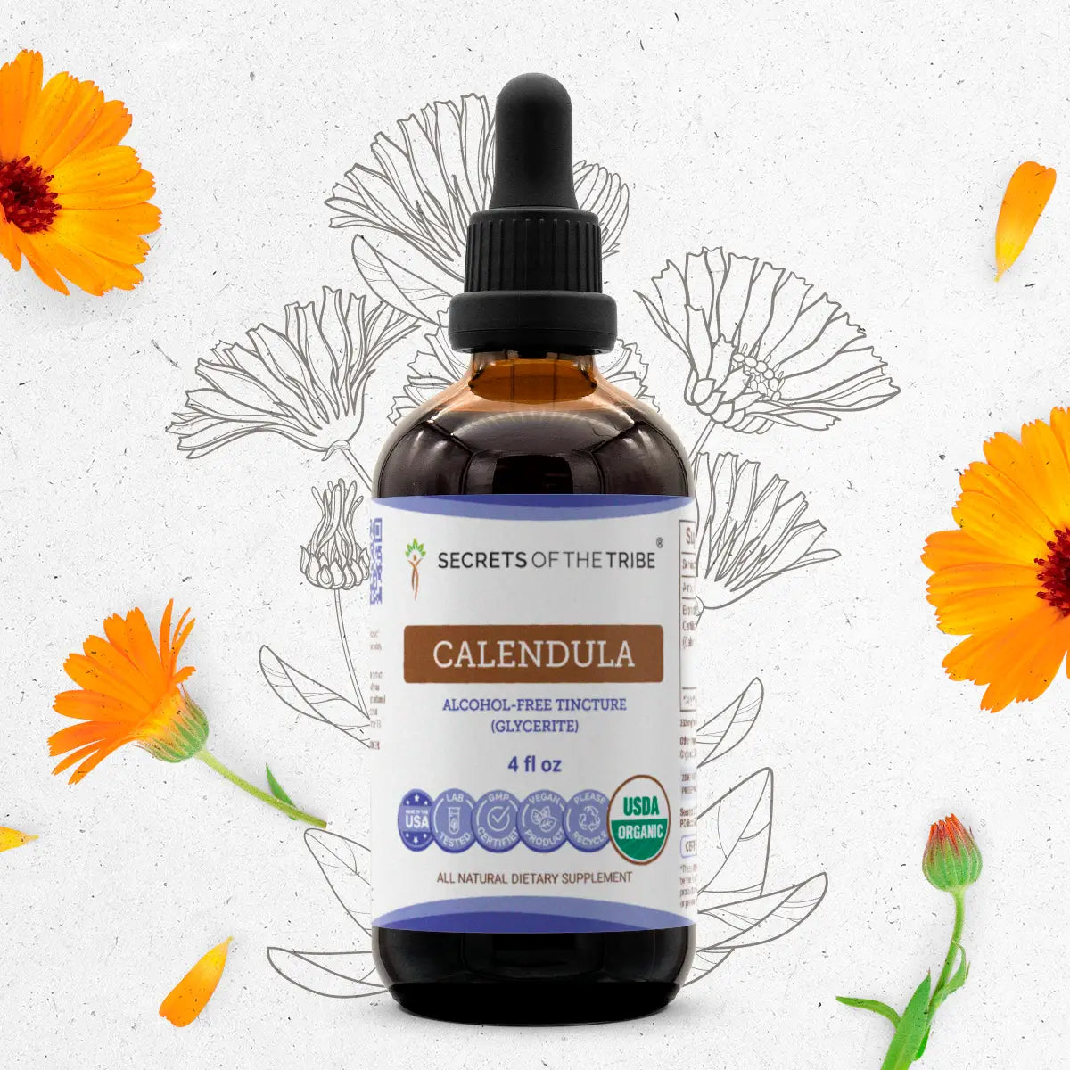 Buy Calendula Tincture online - Secrets Of The Tribe 