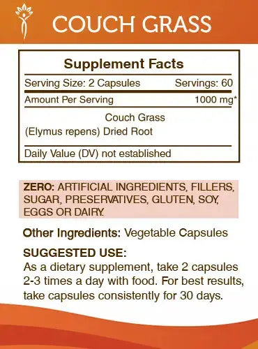 Buy Couch Grass Capsules online - Secrets Of The Tribe 