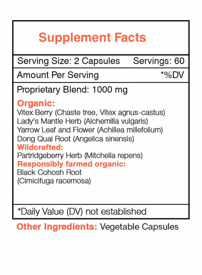 Cycle Regulator Capsules - Menstrual Cycle Support Secrets Of The Tribe Blend Secrets Of The Tribe 