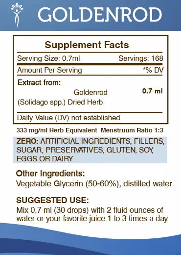 Buy Goldenrod Tincture online - Secrets Of The Tribe
