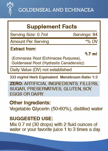 Buy Goldenseal and Echinacea Tincture online - Secrets Of The Tribe