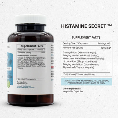 Buy Histamine Secret Capsules online. Allergic Reaction - Support Secrets Of The Tribe