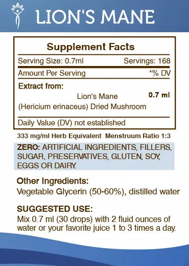 Buy Lion's Mane Tincture online - Secrets Of The Tribe