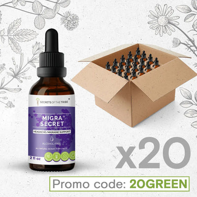 Migra Secret. Headache / Migraine Support Bundle 20 Secrets Of The Tribe Blend Secrets Of The Tribe 