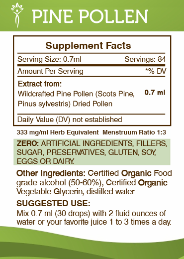 Pine Pollen Tincture Secrets Of The Tribe Tincture Secrets Of The Tribe 