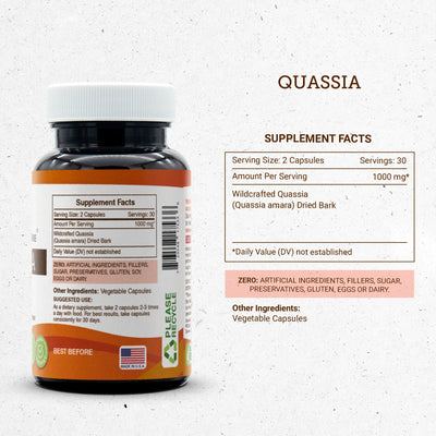 Buy Quassia Capsules online - Secrets Of The Tribe