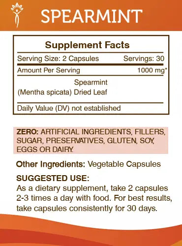 Buy Spearmint Capsules online - Secrets Of The Tribe