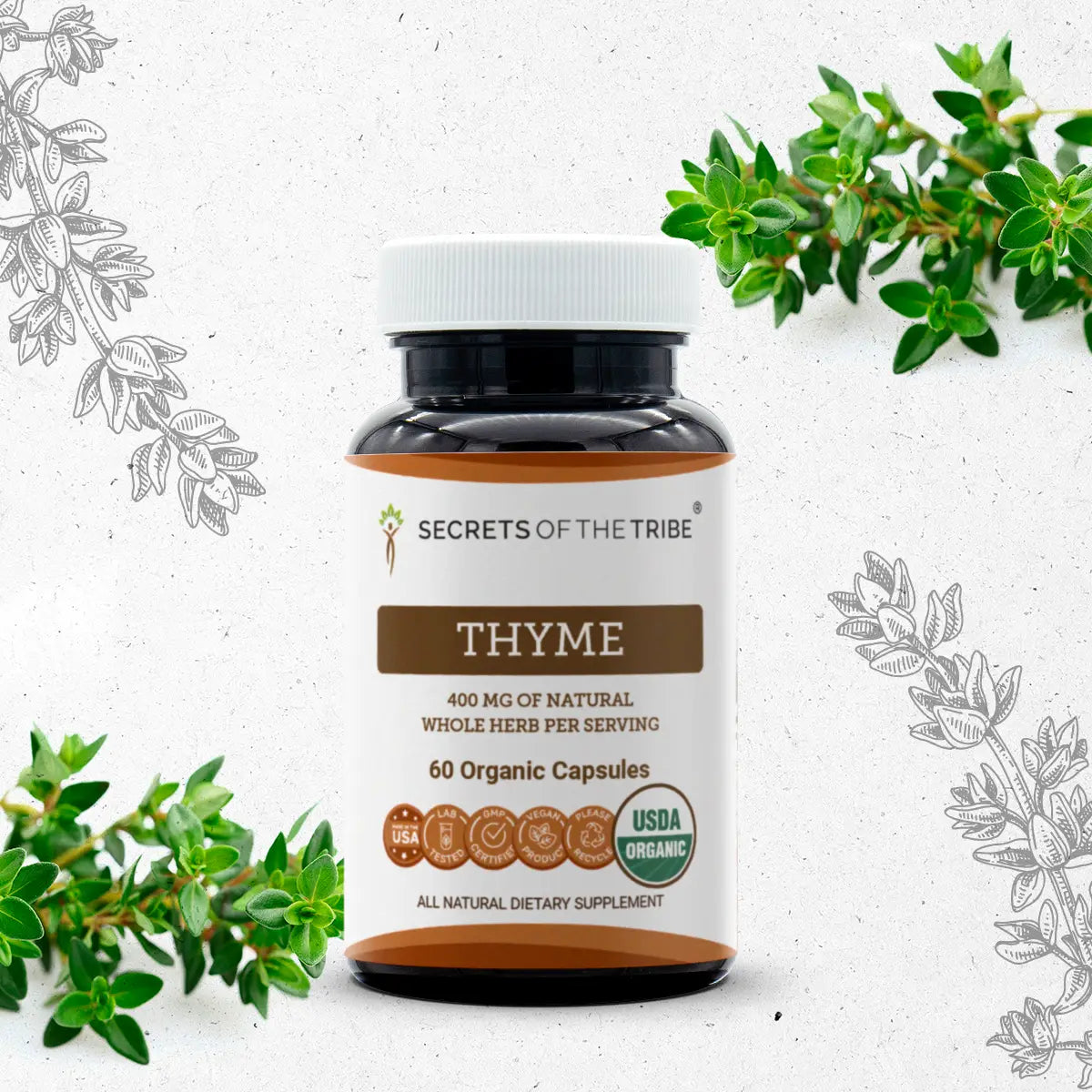 Buy Thyme Capsules online - Secrets Of The Tribe