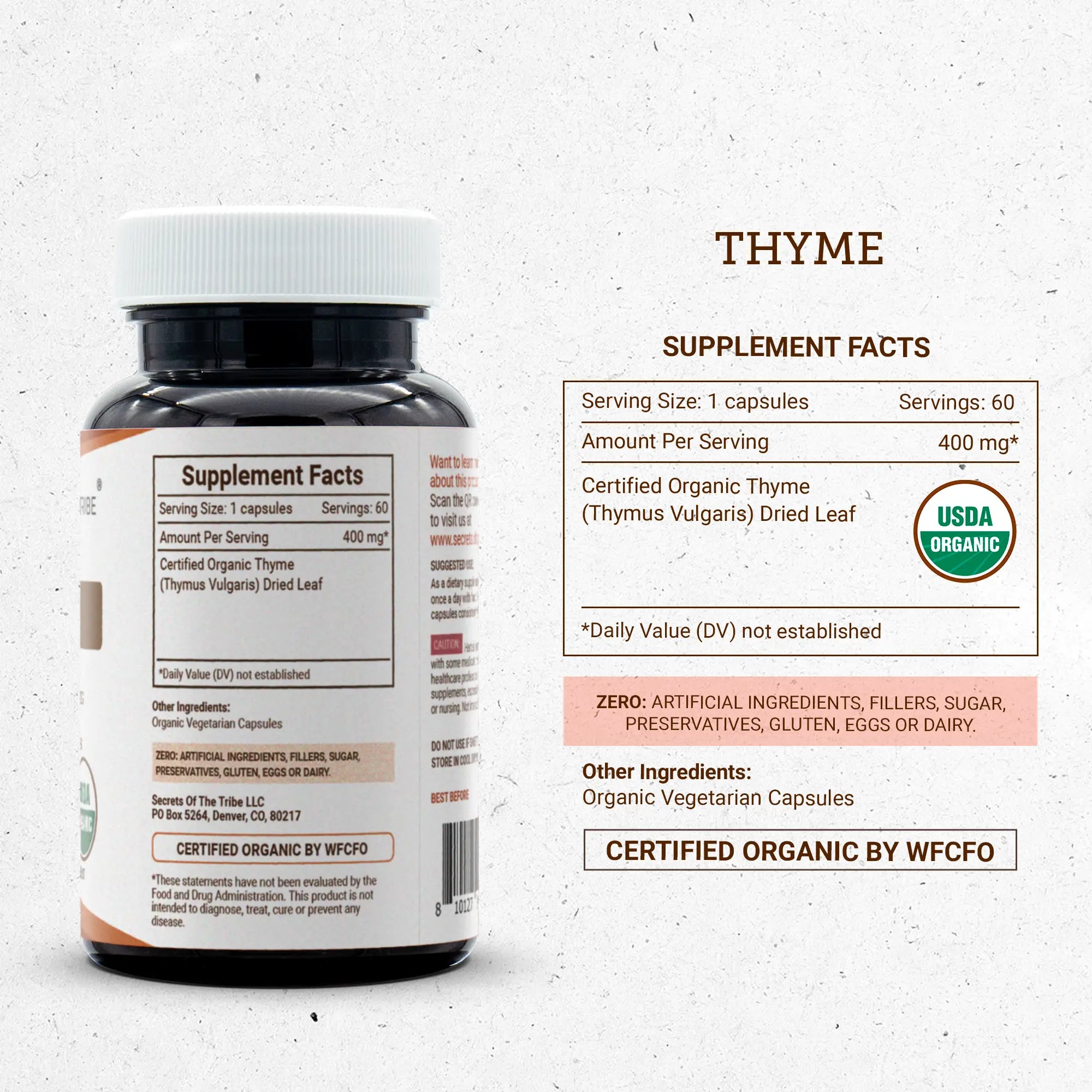 Buy Thyme Capsules online - Secrets Of The Tribe