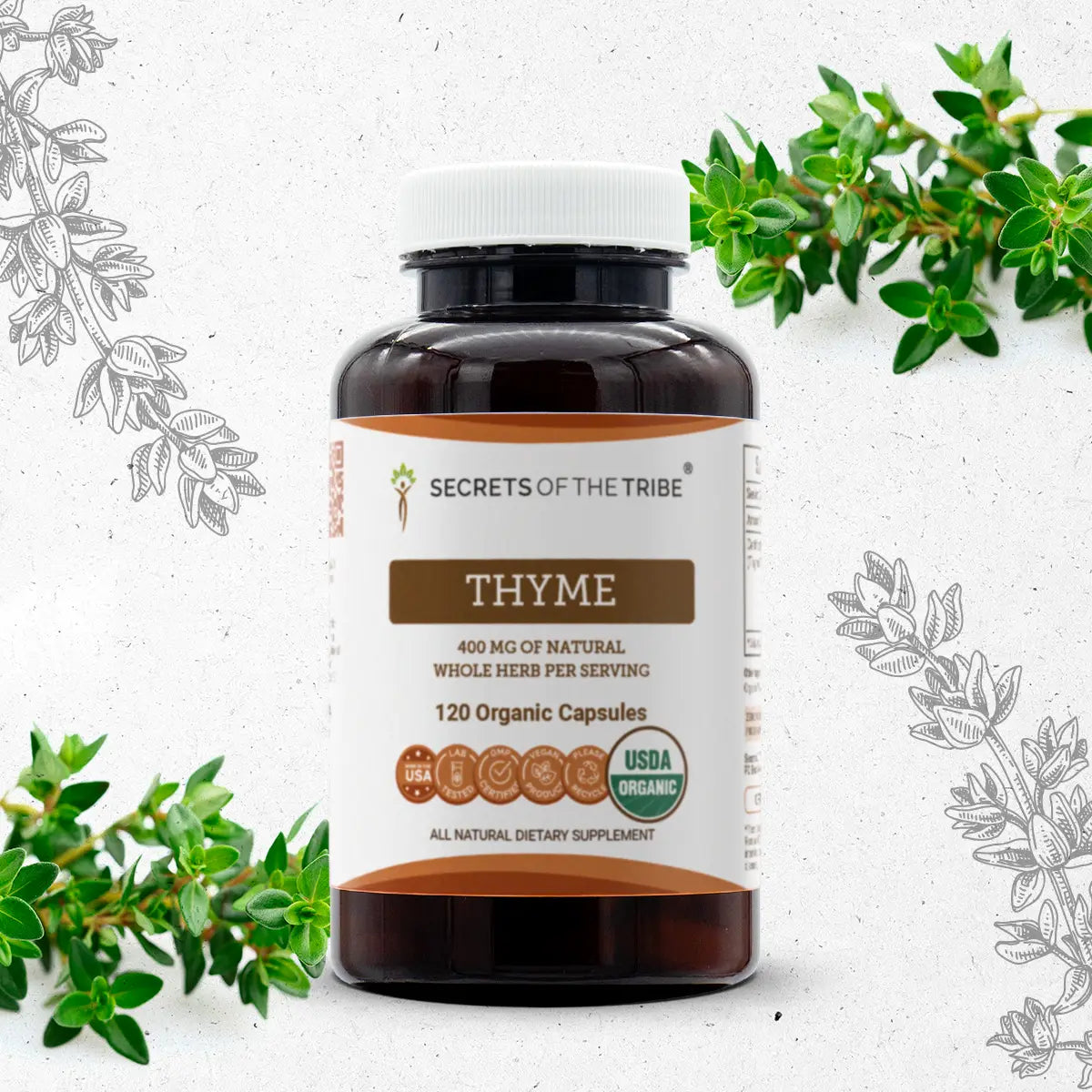 Buy Thyme Capsules online - Secrets Of The Tribe