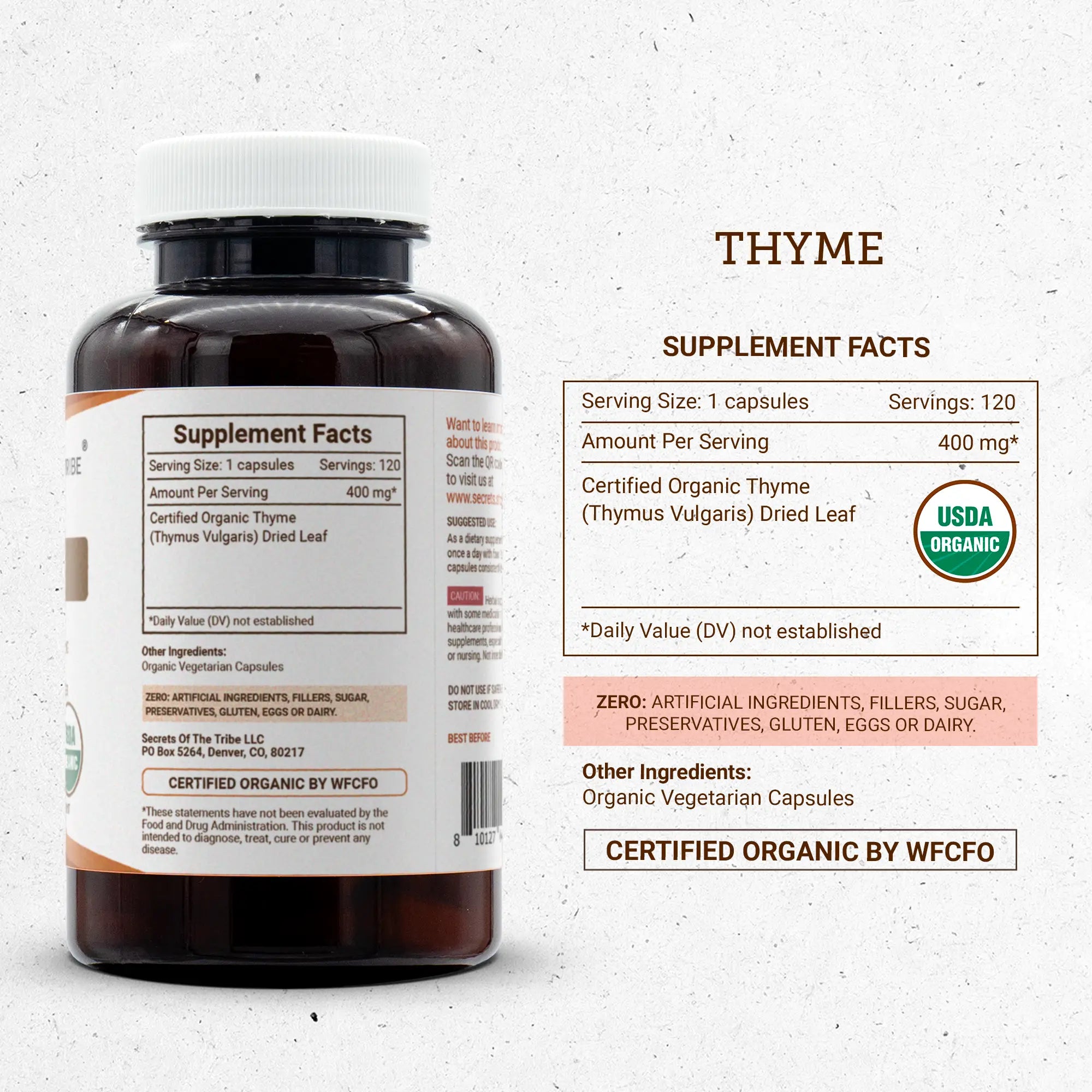 Buy Thyme Capsules online - Secrets Of The Tribe