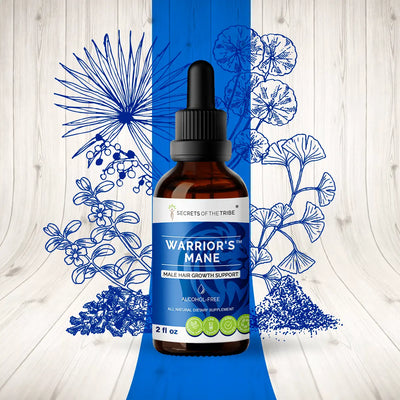 Warrior's Mane - Male Hair Growth Support Secrets Of The Tribe Blend Secrets Of The Tribe