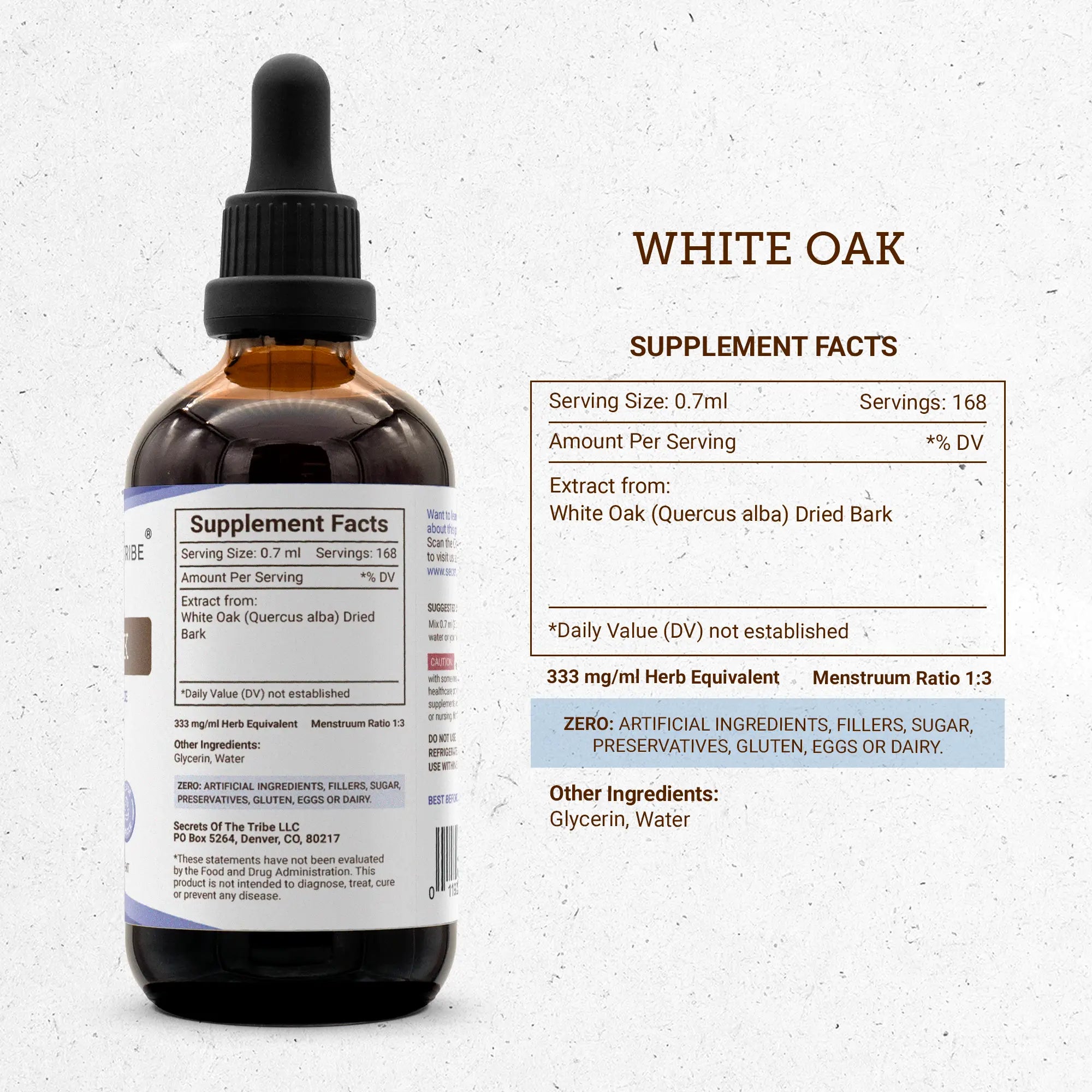 Buy White Oak Tincture online - Secrets Of The Tribe 