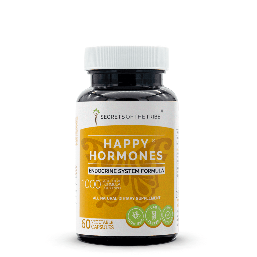 Secrets Of The Tribe Happy Hormones Capsules. Endocrine System Formula buy online 