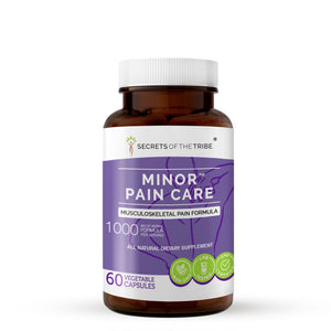 Secrets Of The Tribe Minor Pain Care Capsules. Musculoskeletal Pain Formula buy online 