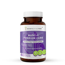 Load image into Gallery viewer, Secrets Of The Tribe Muscle Tension Care Capsules.  Muscle Pain /Tension Support buy online 