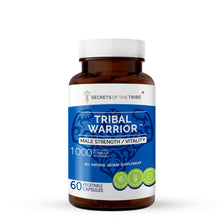 Load image into Gallery viewer, Secrets Of The Tribe Tribal Warrior Capsules. Male Strength / Vitality buy online 