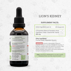 Secrets Of The Tribe Lion's Kidney. Healthy Kidney Function Support in Cats buy online 