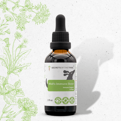 Wolf's Immune Boost. Healthy Immunity Support in Dogs Secrets Of The Tribe Pet Blend Secrets Of The Tribe