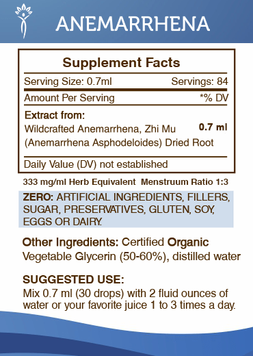 Secrets Of The Tribe Anemarrhena Tincture buy online