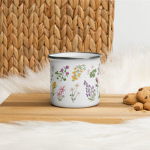 Load image into Gallery viewer, Secrets Of The Tribe Botanical Enamel Mug buy online 