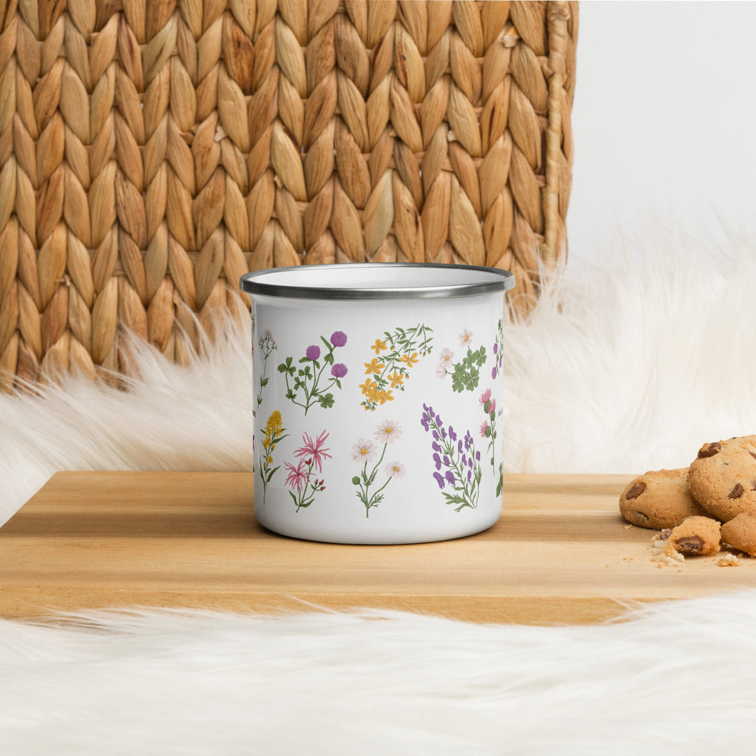 Secrets Of The Tribe Botanical Enamel Mug buy online 