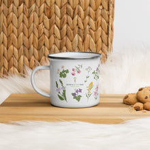 Load image into Gallery viewer, Secrets Of The Tribe Botanical Enamel Mug buy online 